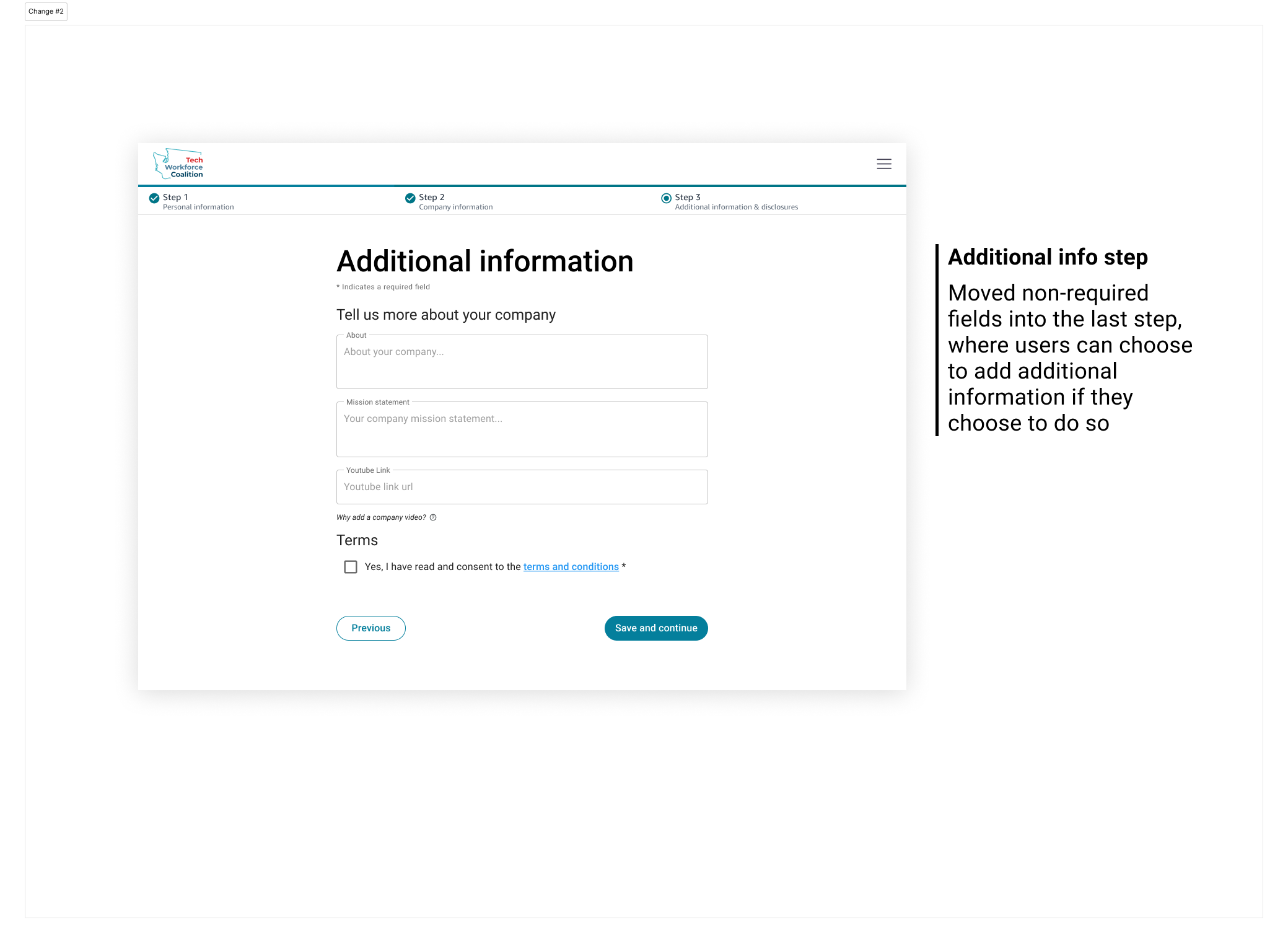 Additional Info Redesign