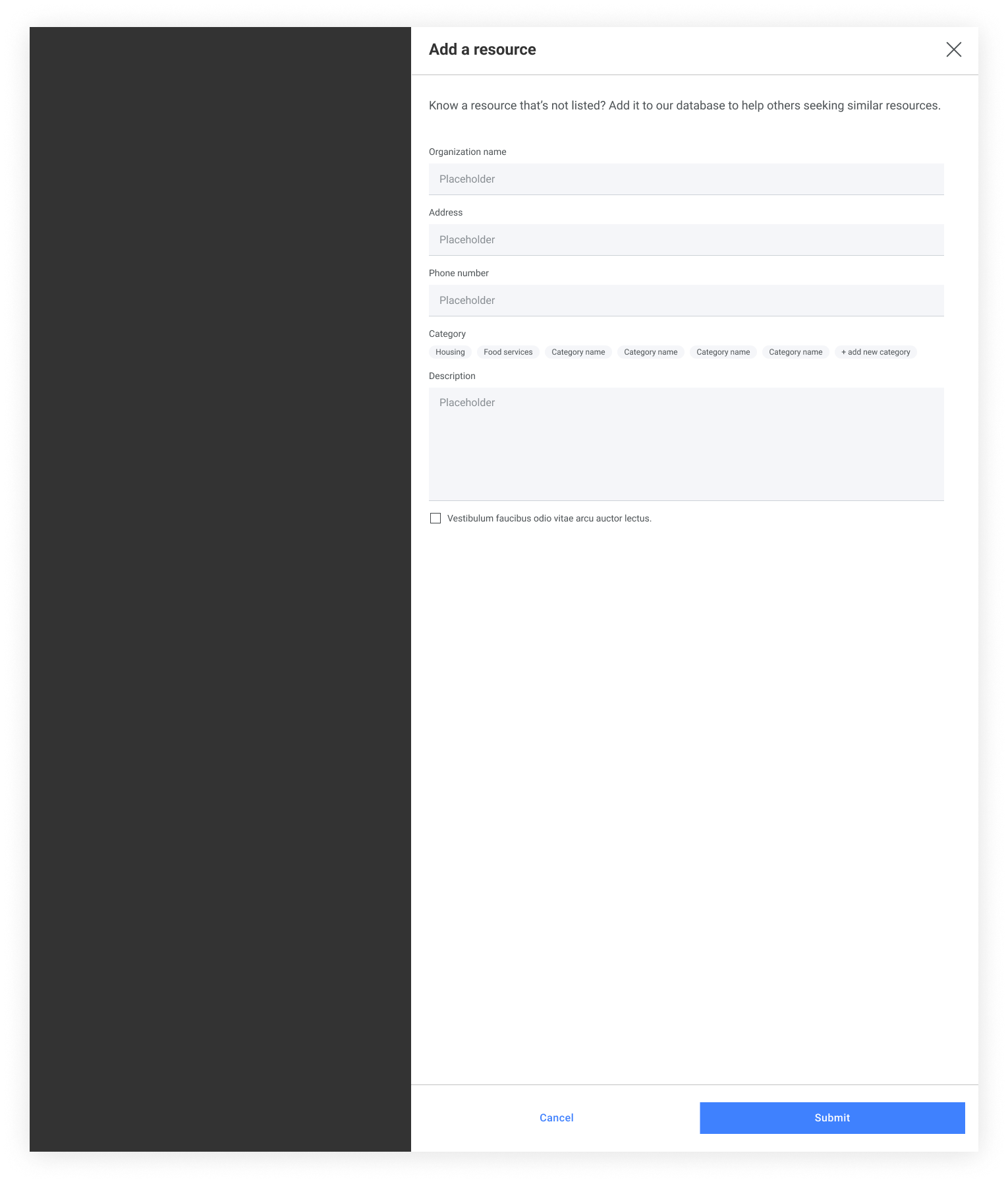 Resource Side Panel Options 3