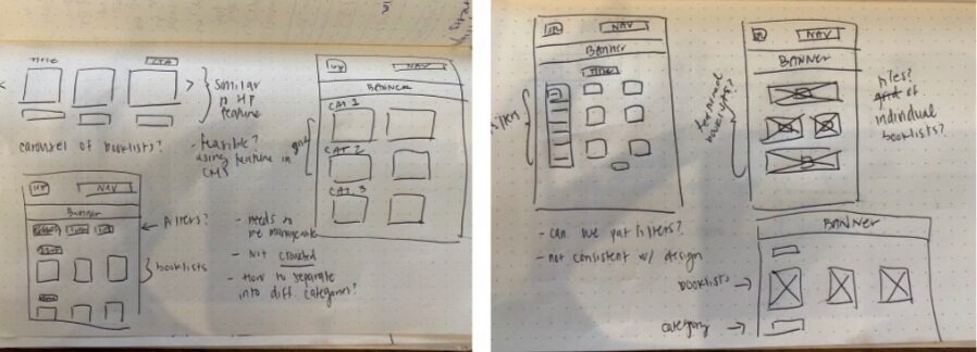 Wireframe Sketches